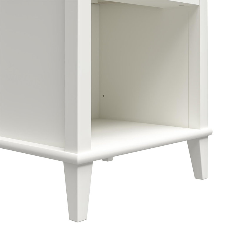 Table de chevet 1 tiroir Monarch Hill, Blanc / gris