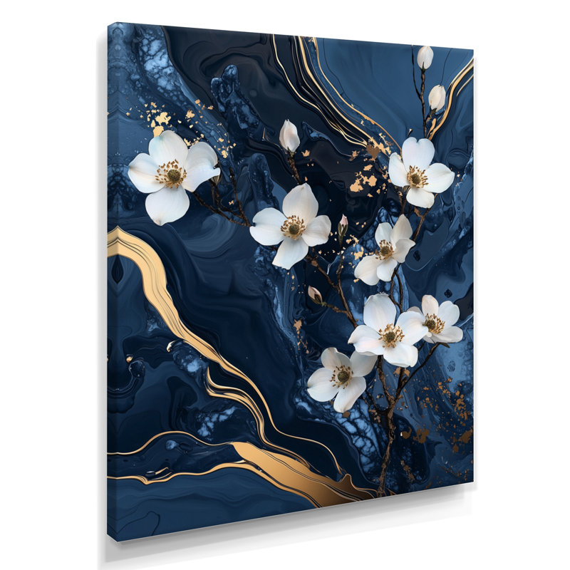 Kneeland - impressions murales florales, Wrapped Canvas, Does Not Apply, 20" H x 12" W