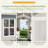4 ft. W x 6 ft. D Plastic Storage Shed with Floor, Resin Shed with Window and Lockable Door-101319718