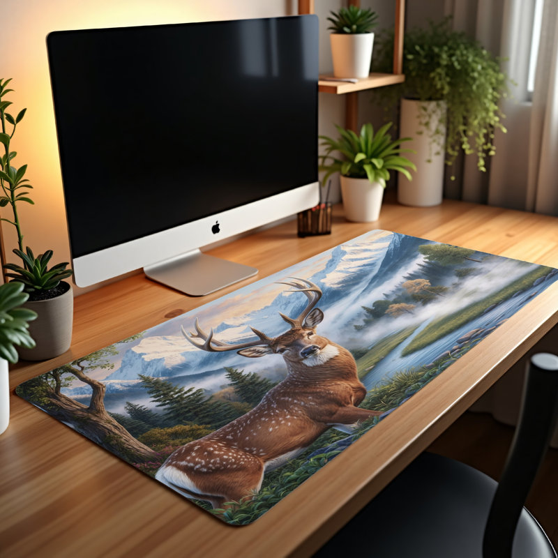 Polyester Desk Pad, 14.4x12.1