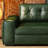 66.93"Green Modern Oil Wax Leather Sofa Bed-994405810