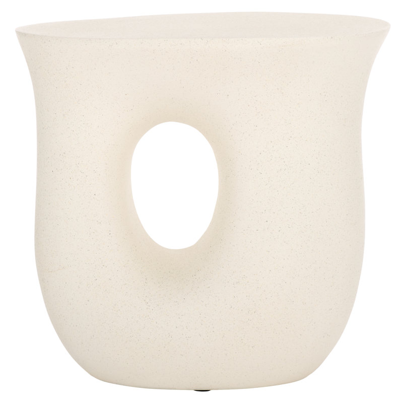 Melehat Magnesium Oxide Abstract Accent Table , White