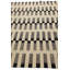 Tapis noir et blanc Ousley