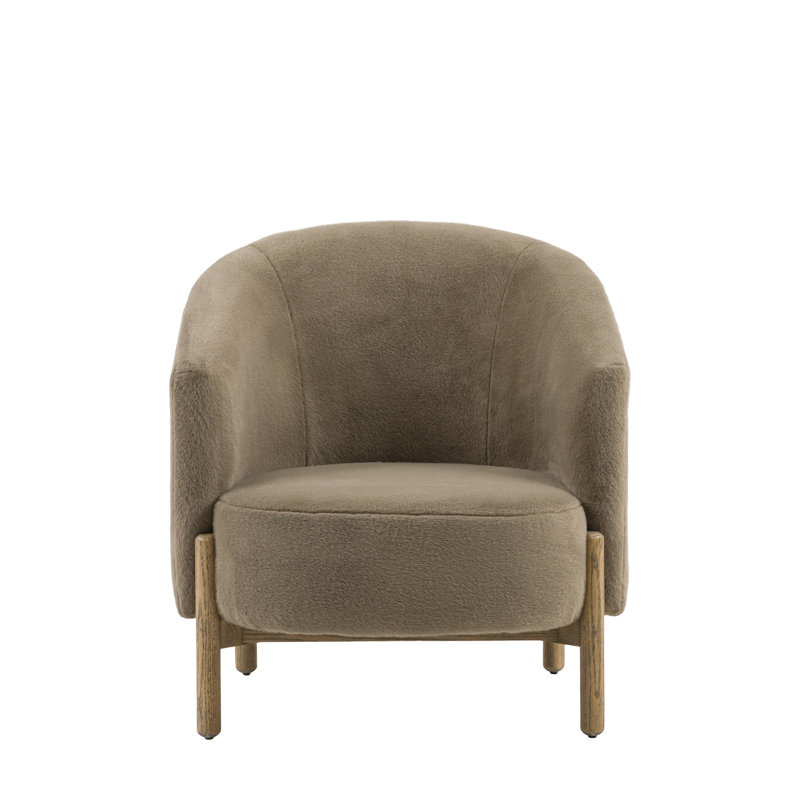 Upholstered Armchair, Brown
