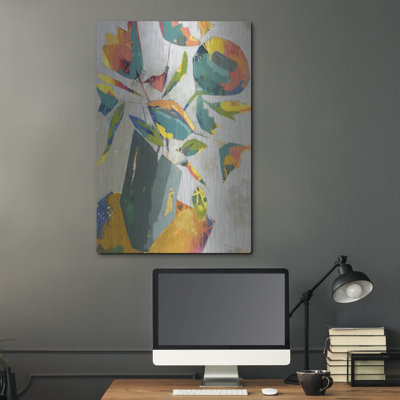  «Mischief & Merrymakes» par Dianna Fritzler, art mural en métal, 24 po x 36 po