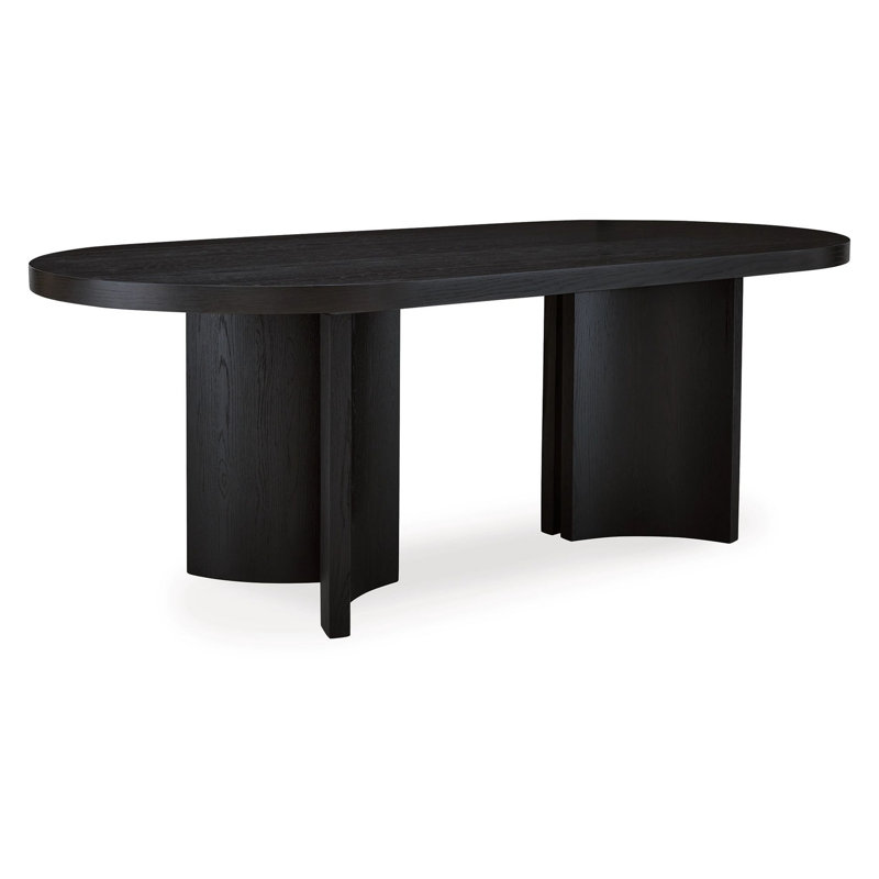 Beverlyn Oval Solid Wood Base Dining Table