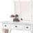 Unique Modern Bedroom Vanity Set with Stool Foldable Mirror Drawers-129413794