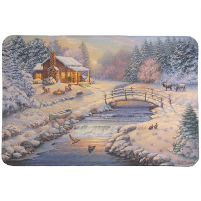 Tapis Thomas Kinkade A Winter Retreat