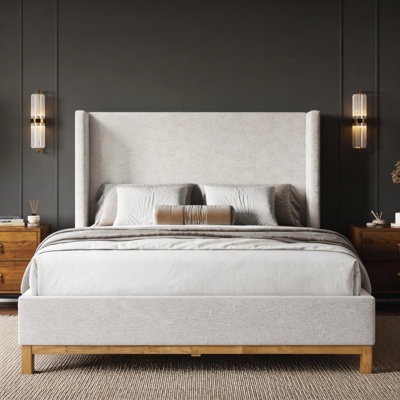 Boden Queen Bed Heathered Ivory