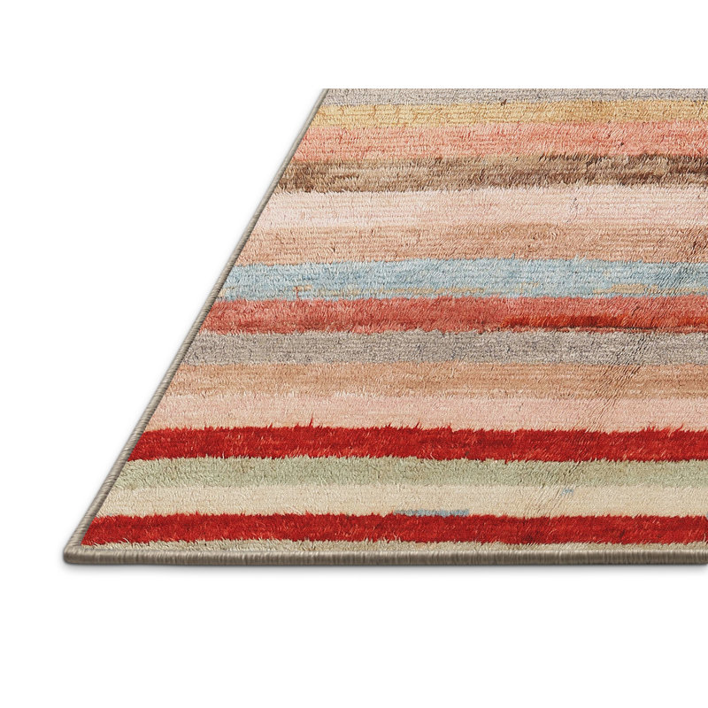 Striped Indoor Rug, Rectangle 5' x 7'