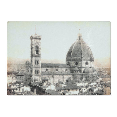 Tempered Glass Florence Cathedral in Italy Chopping Board