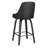 Gendron Modern Faux Leather & Bentwood 26" Counter Stool w/Swivel, Set of 2-1379929326-1379929313