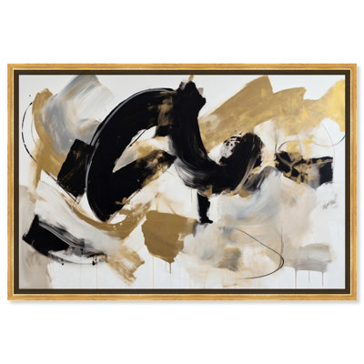 Art abstrait abstrait noir et blanc par Art Remedy