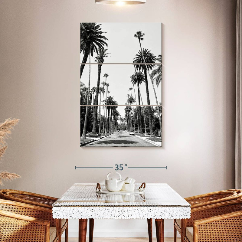 Harnek - Californie - Beverly Hills Palm Alley I, H 50 po x l 32 po