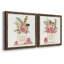 Boho Bouquet I - ensemble de 2 peintures sur toile encadrées-526135212-526135186