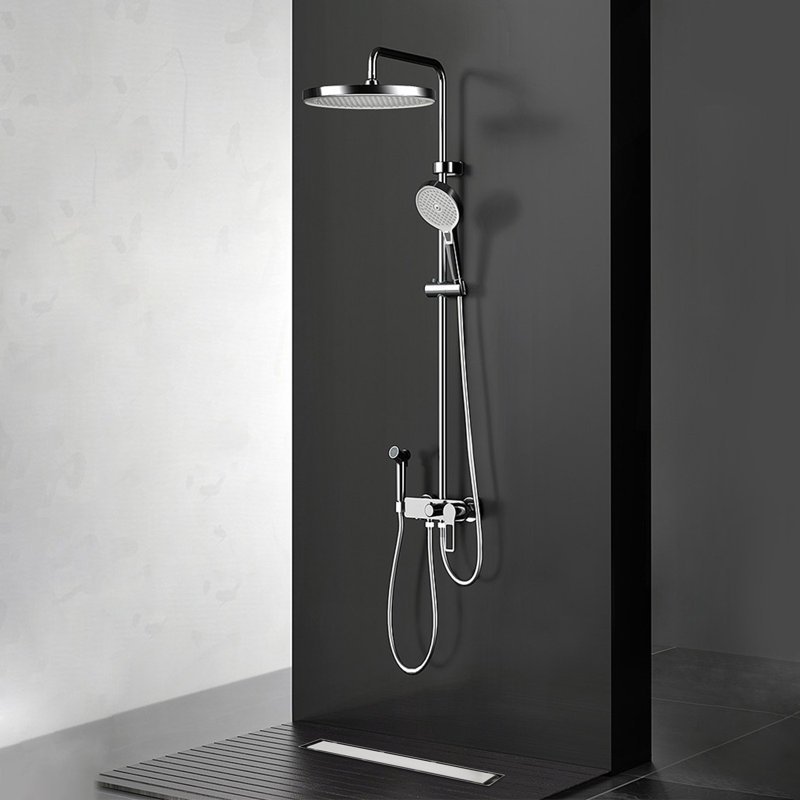 W Linear Grid, Brushed Nickel, 2.87" H x 12"W x 2.75" D