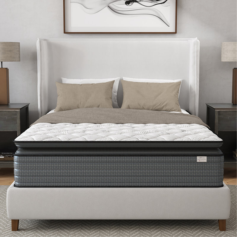 Matelas à plateau-coussin hybride 14 po Isabella Isabella, certifié Certipur-US