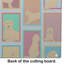 Lots of Golden Retriever Glass Cutting Board Large