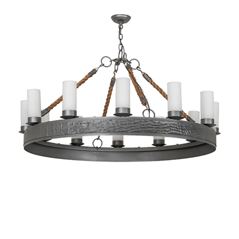 Benvida 12 - Light Wagon Wheel Chandelier