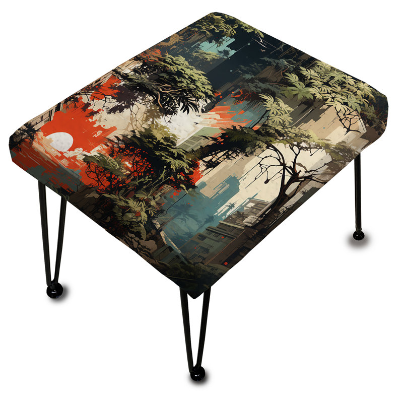 Cityscape Camo Mirage - Repose-pieds rectangulaire abstrait