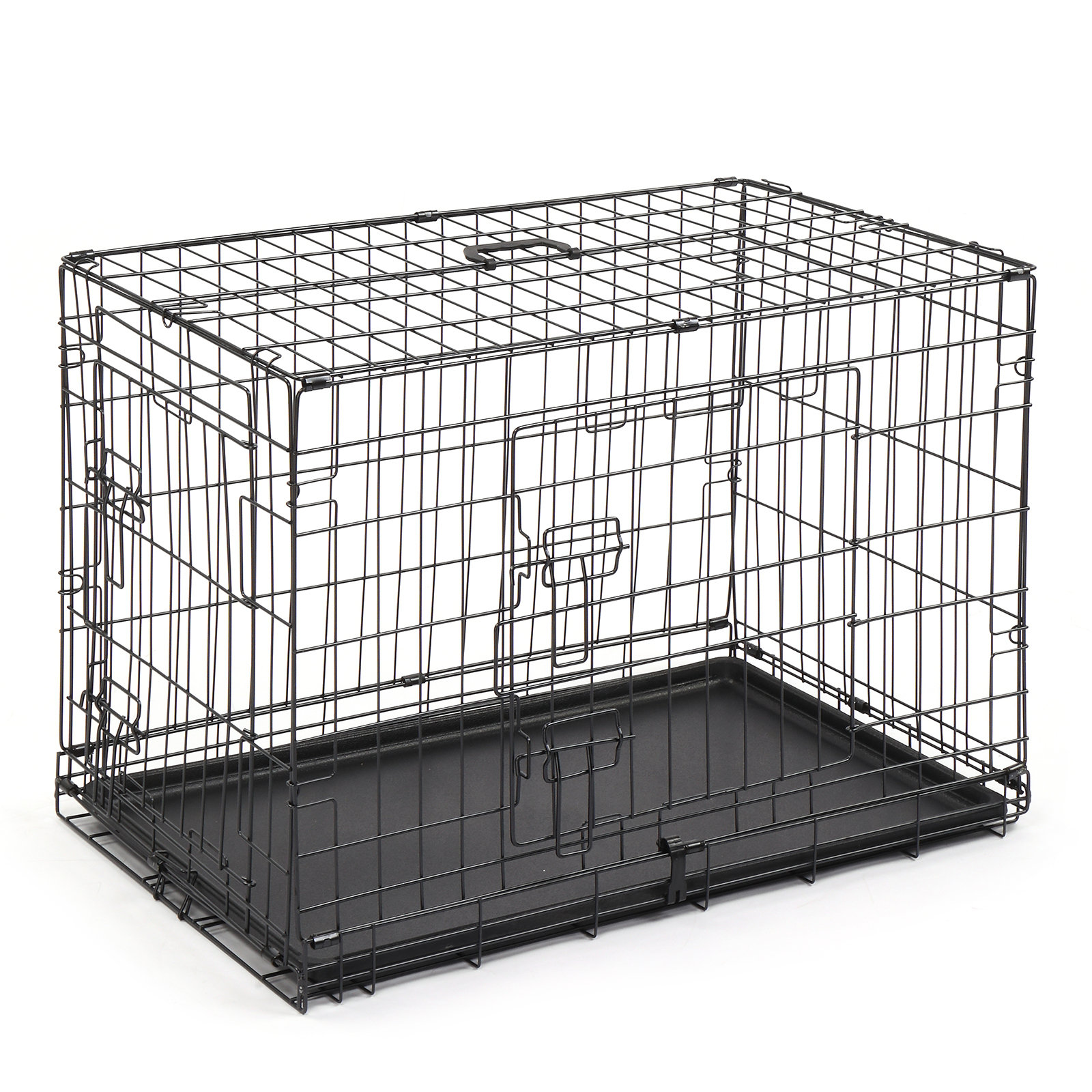 Tucker Murphy Pet™ Pet Crate End Table With Water-Resistant Cushion,  Double-Door Dog Crate Furniture For Large Medium Small Dogs, Wooden Wire  Pet Kennel For Indoor Use, White & Reviews - Wayfair Canada