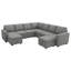 Canapé-lit modulaire avec repose-pieds Caren-115354295