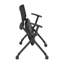 Regency Pulse Flexible High Back With Padded Fabric Seat Nesting Chair (4 Pack)- Black-124240972