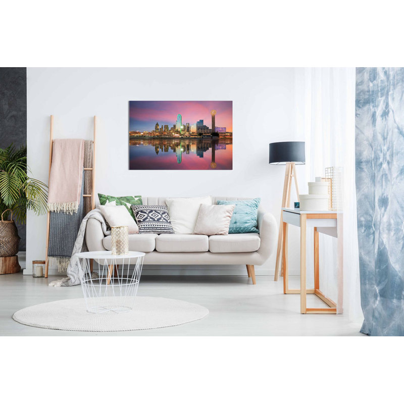 Dallas Texas Skyline - Wrapped Canvas Print, 20cm H x 31cm W
