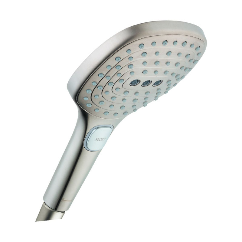 Pomme de douche à main multifonctionnelle Raindance HG Select 120, Nickel brossé, 2,5 gallons par minute