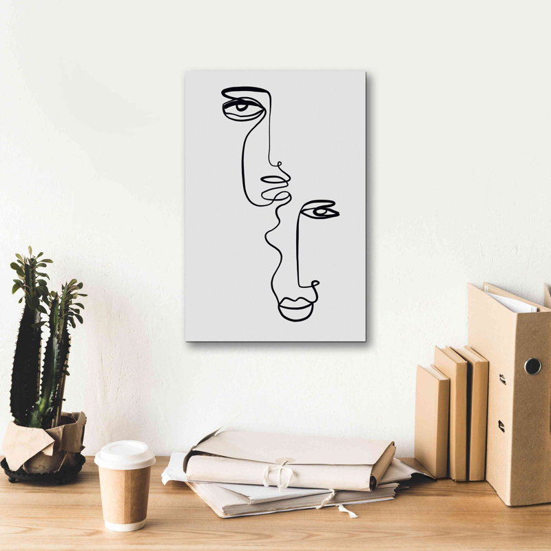 «Face 2» par Design Fabrikken, estampe numérique sur toile, H 18 po x l 12 po x P 0,75 po