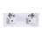 Andalo 61" Double Bathroom Vanity Top in Snow White with Sink