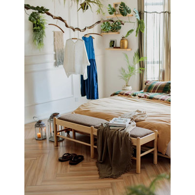 Banc en bois massif Modern Luxury