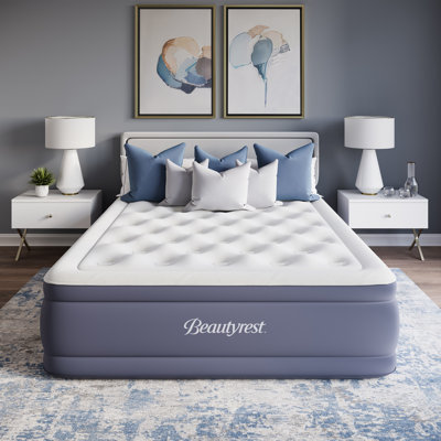 Beautyrest Sensa-Lux Deluxe 24" Full Air Mattress with Built-In Pump, Auto Shut-Off, Premium Coil-in-Coil Design