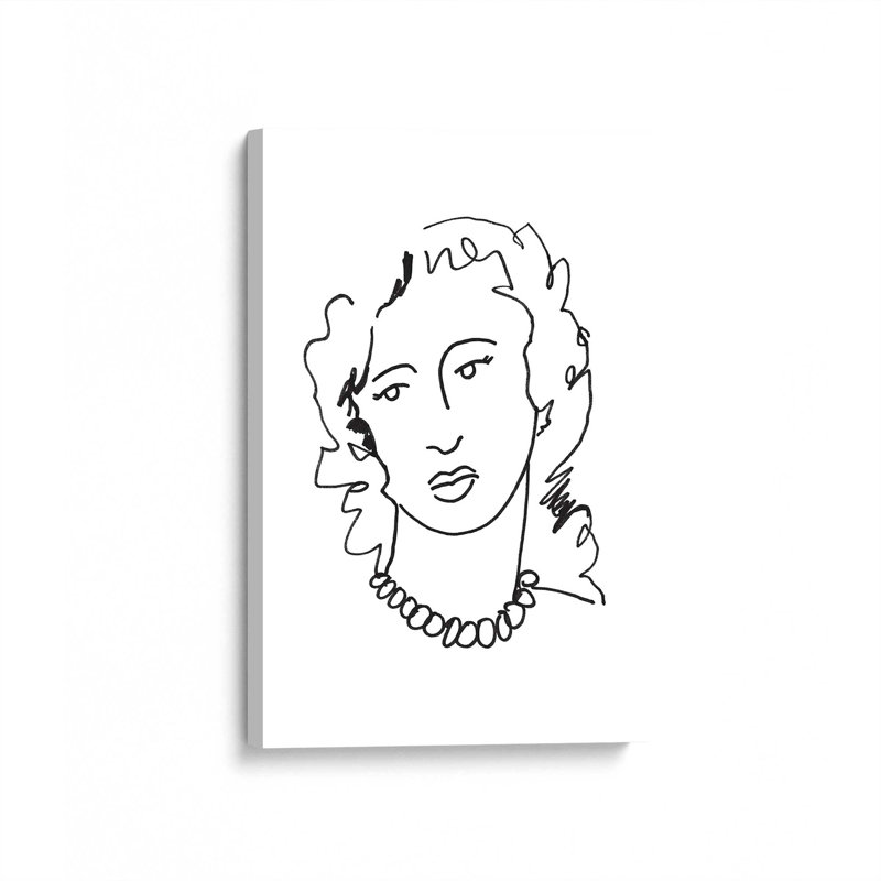 «Quick Portrait Study II» par June Erica Vess, reproduction d'art sur toile, H 48 po x l 36 po