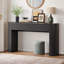 55'' Tambour Console Table With Oval Tabletop For Living Room Hallway Foyer Entrance Study-484922438-492933685