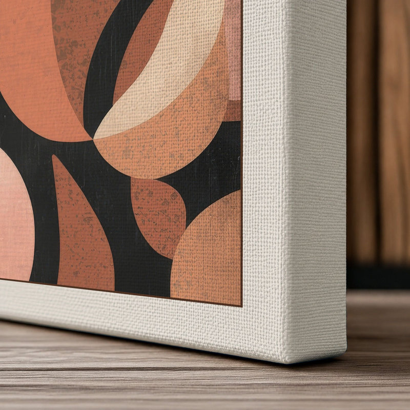 Flowing Forms Mid-Century - Wrapped Canvas, Cream Border, 30x20 - 76.2 x 50.8 cm
