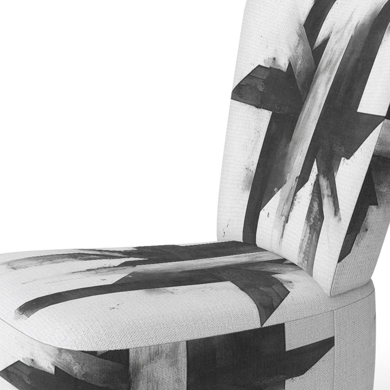 Chaise rembourrée Abstract Shapes, Side Chair Armless