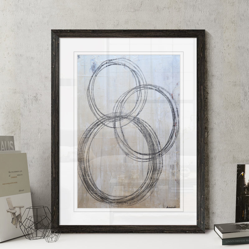 « circulaire i » par paul cezanne-image-cadre de dessin, Blanc, Cadre blanc imprimé, H 16 po x l 22 po x P 1 po