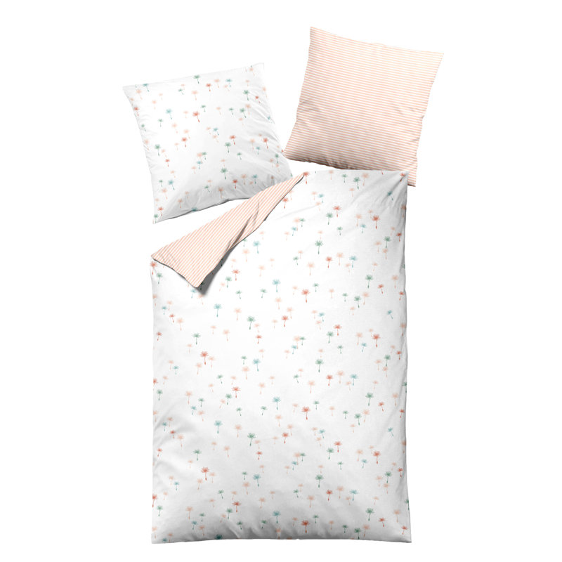 No Pattern Duvet Cover Set with Pillowcases, Orange , 155 x 220cm
