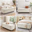 Banc de rangement capitonné 46,5 po Modern-1658481936