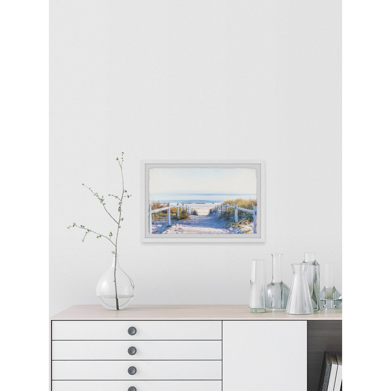 Path To The Beach - Single Picture Frame Painting, 41 cm H x 61 cm W