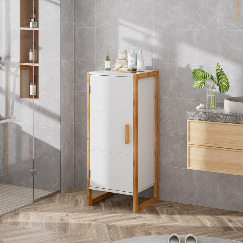 Bamboo；Manufactured Wood Freestanding Under Sink Cabinet