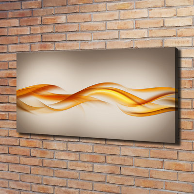 Waves Abstraction - Wrapped Canvas Print