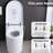 Remote Control Smart Toilet Bidet , Heated Seat, Night , Self-Cleaning Nozzle, Foot Sensor, Led Display Nozzle Toilet, Sensor Flip Control,