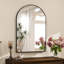 Miroir de salle de bain mural en aluminium avec cadre arqué - Basics by Wayfair ™-1908623977-1908623976