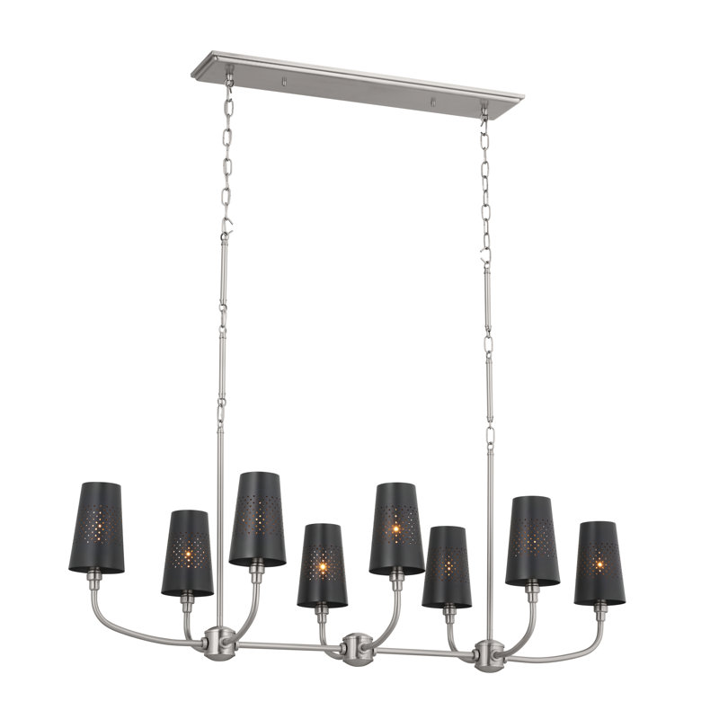 8 - Light Kitchen Island Pendant, Black