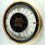 Horloge murale en bois noir The-Gear's