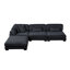 Canapé modulaire 4 pièces avec repose-pieds Koah-131278773