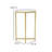Hampstead Collection End Table - Modern Laminate Accent Table with Crisscross Frame-850828341-850828343