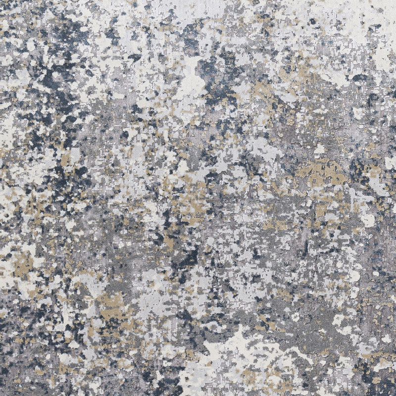 Tapis gris anthracite / gris clair Adelene, Rectangle 9 pi x 12 pi
